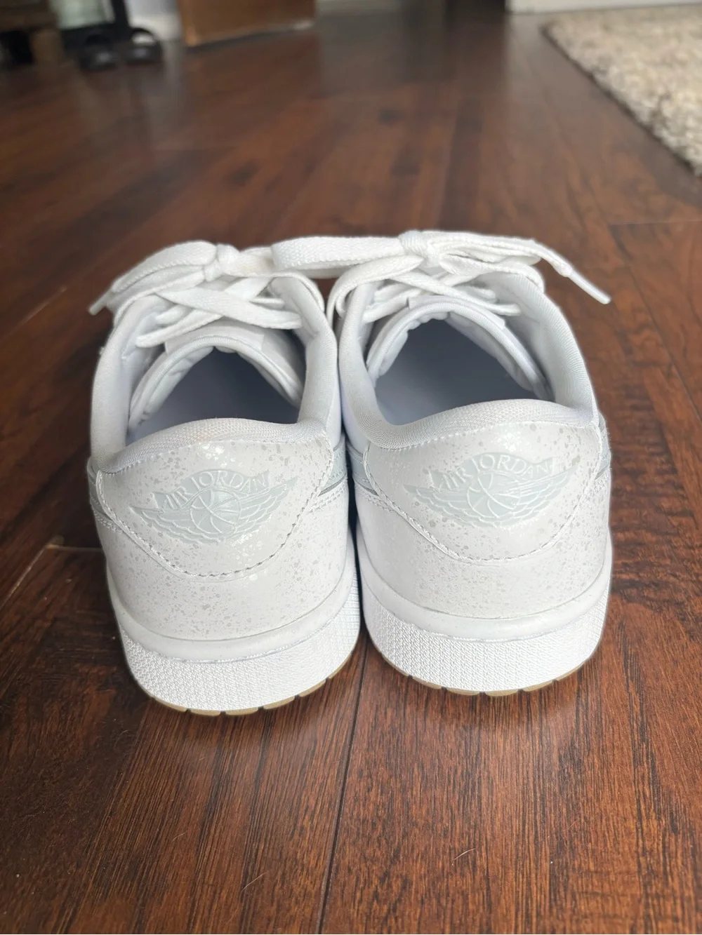 Jordan White Leather Golf Sneakers